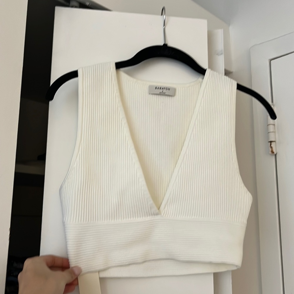 Babaton Carlotta tank top in white